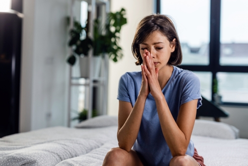 moment de doute et d'anxiété face a une situation